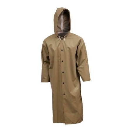 Tingley Tingley C12148 Magnaprene Storm Fly Front Hooded Coat, Green, 48", 3XL C12148.3X